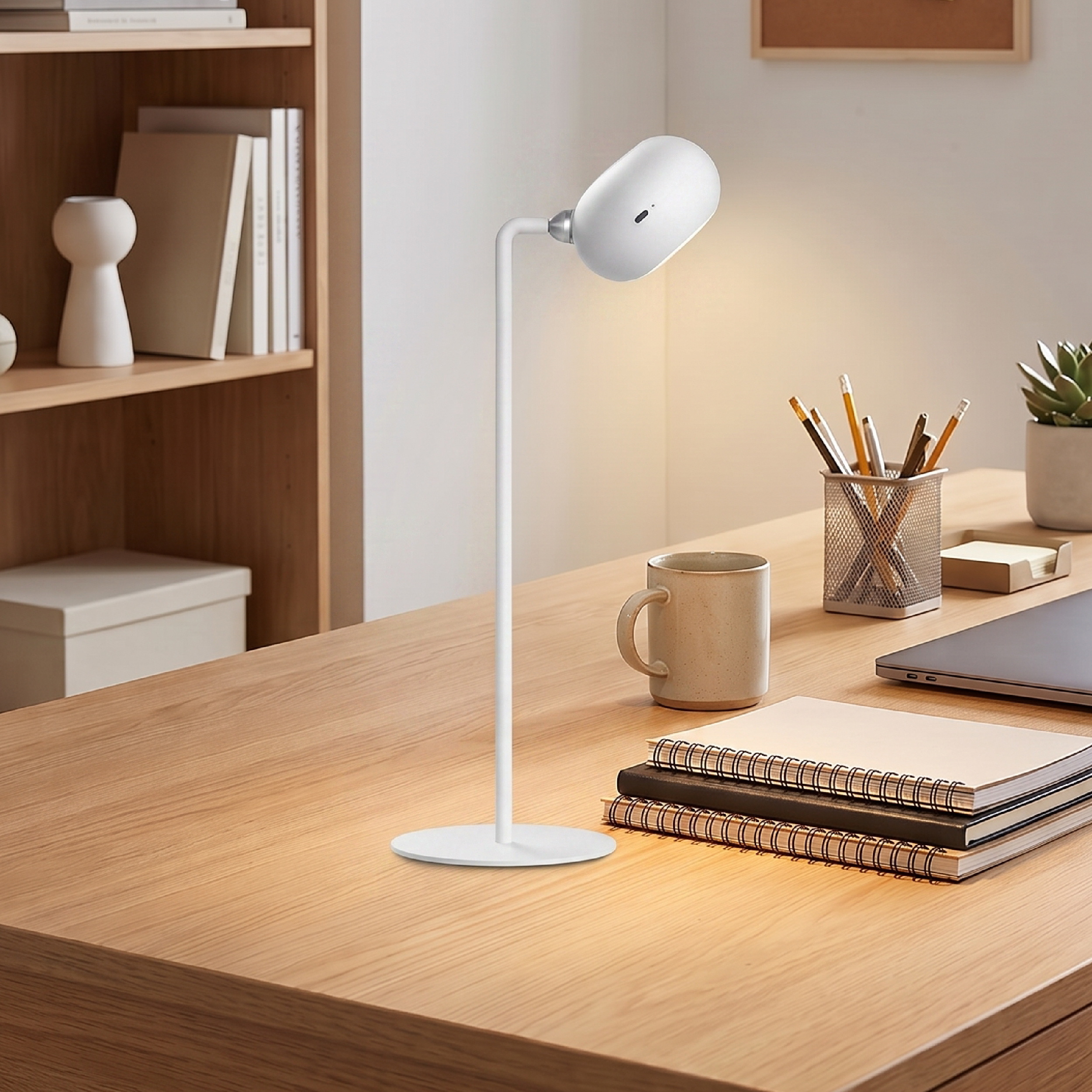 Lámpara de Mesa LED Magnética Blanco 3W Mix Recargable 1800mAh