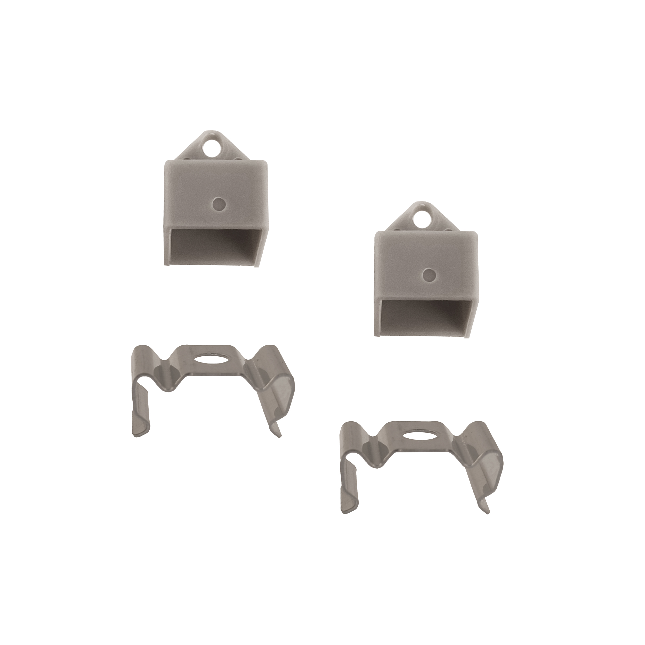 Kit de 2 Tapas y 2 Clips para Perfil de Aluminio , PER-60