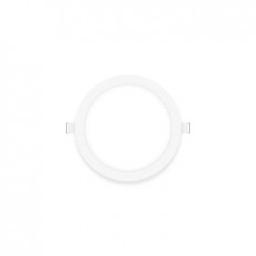 Panel LED redondo blanco de 12cm 6W 390lm blanco Neutro, empotrar