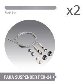 Cable para Perfil Suspendido PER-24.  Set de 2 unidades