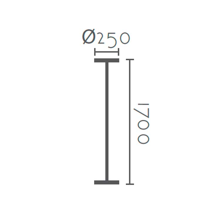 Lámpara de Pie metálica negra luz indirecta - 30W - CCT
