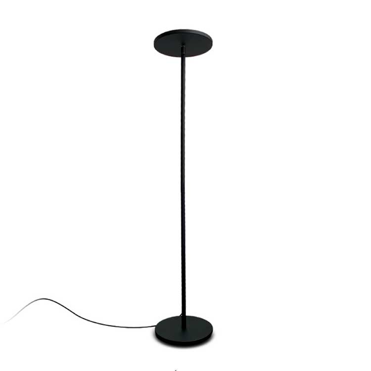 Lámpara de Pie metálica negra luz indirecta - 30W - CCT