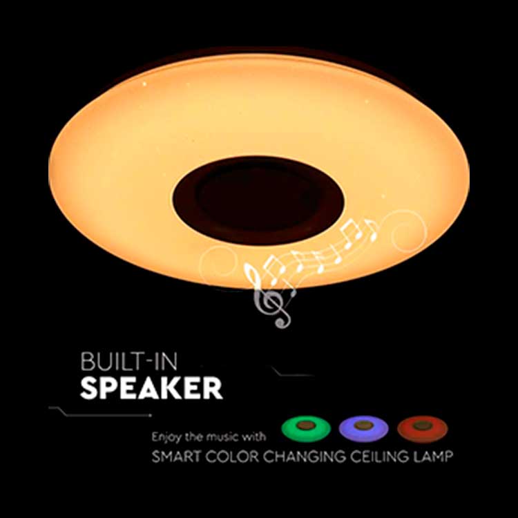 Plafón 36W RGB / blanco frío y cálido con altavoz