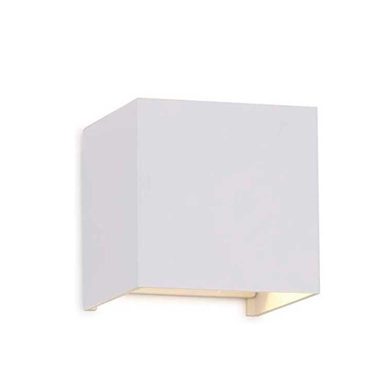 Aplique cubo blanco 3000ºK 12W IP65