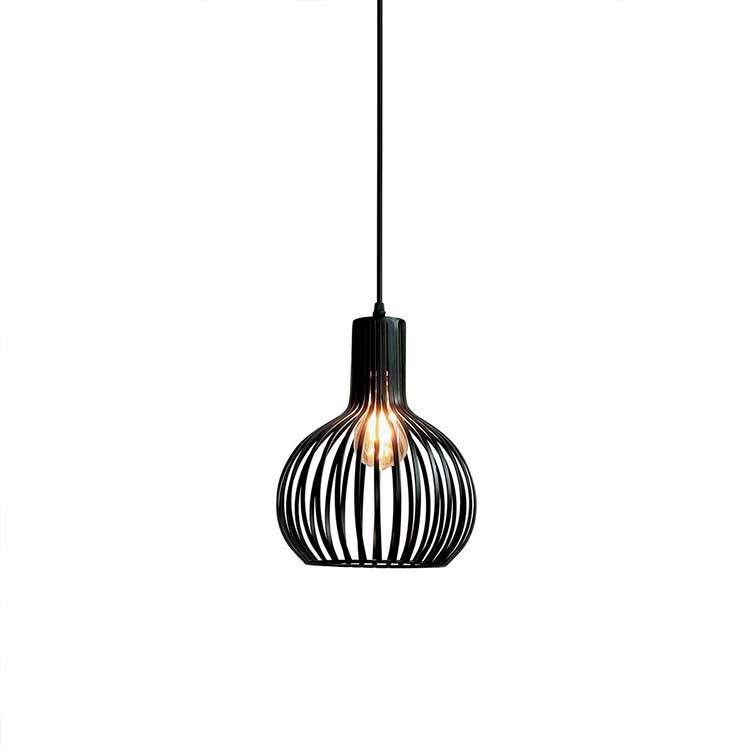 Colgante 1xE27 Vintage negro