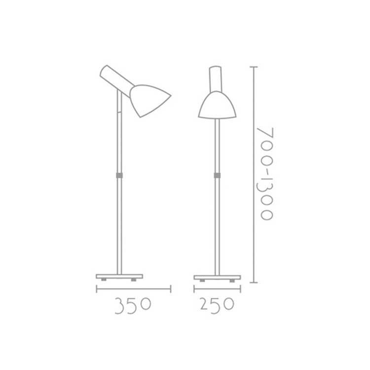 Lámpara de pie ML4279-B 1XE27