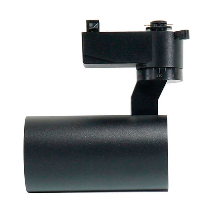 Foco Carril negro 12W 3000K Monofásico