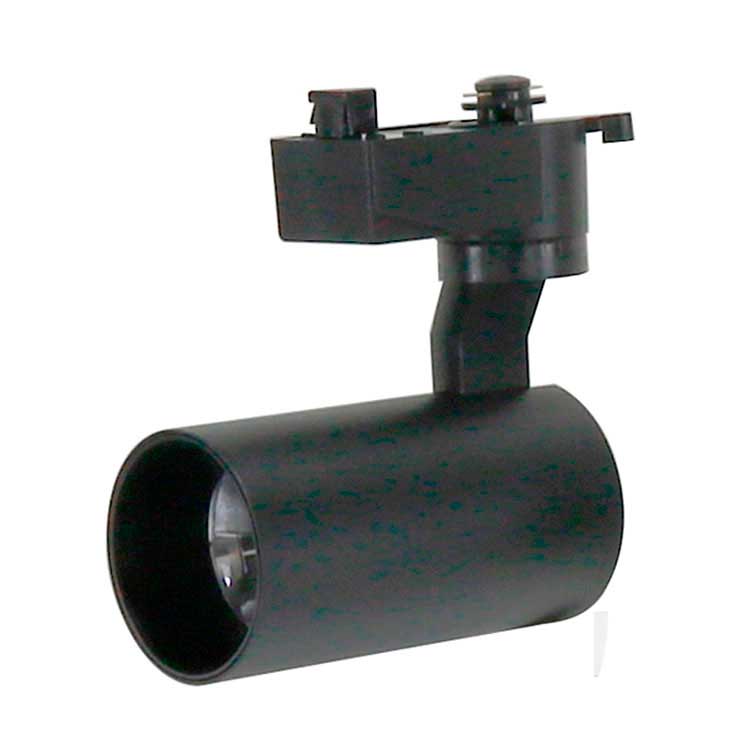 Foco Carril negro 12W 3000K Monofásico