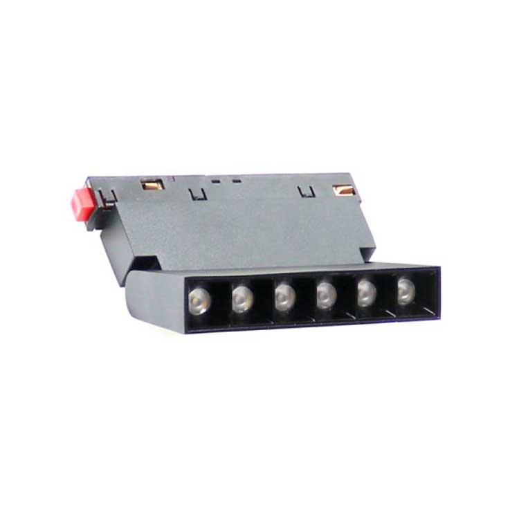 Foco para carril magnético 6W 48V 3000K negro Aotrom