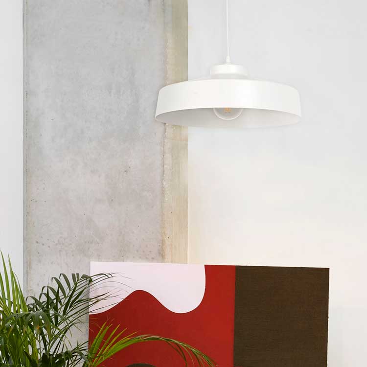 Colgante metal Archi blanco