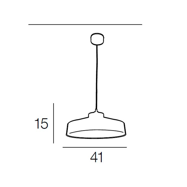 Colgante metal Archi blanco