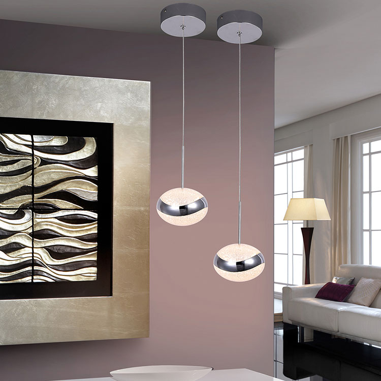 Colgante 1 luz Cromo Lipse