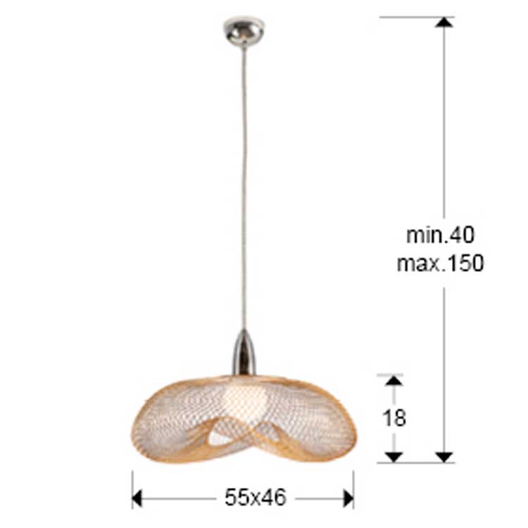 Colgante 1 luz Forma