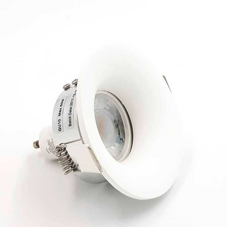 Aro fijo redondo blanco mate Ø90mm