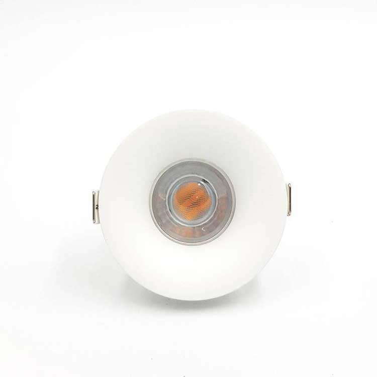 Aro fijo redondo blanco mate Ø90mm