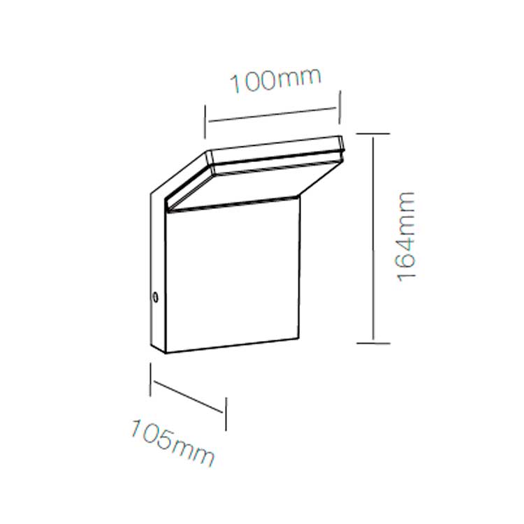 Aplique exterior 9W Blanco 3000K Neo IP54