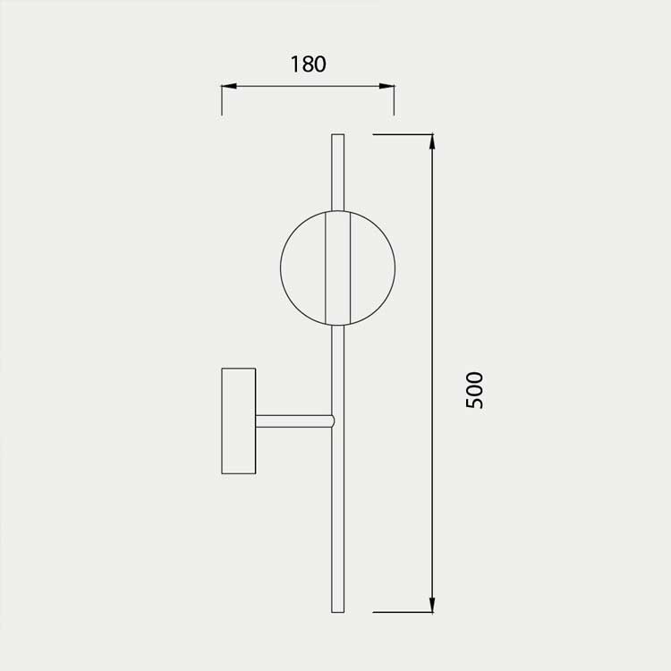 Aplique de pared para interior Cuba