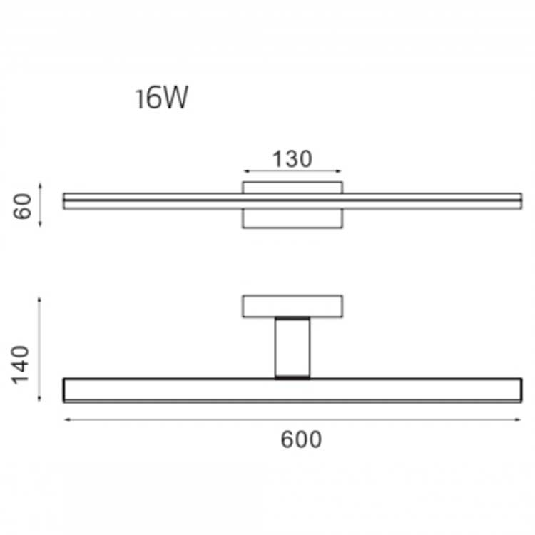 Aplique blanco Morne IP44 16W