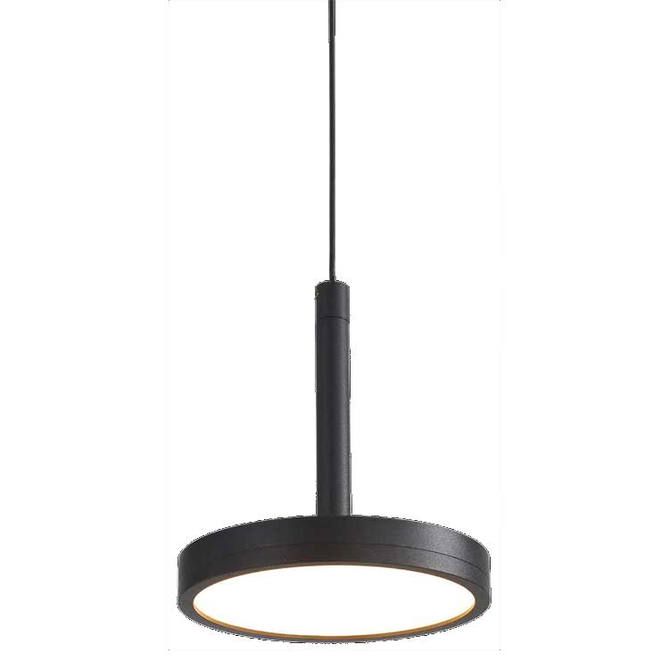 Colgante Corvus Negro Textura 7.5W 3000K