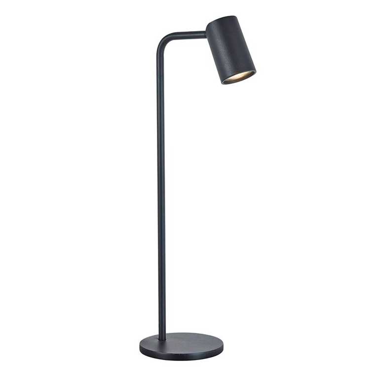 Lámpara de sobremesa SAL grande negra una luz para GU10