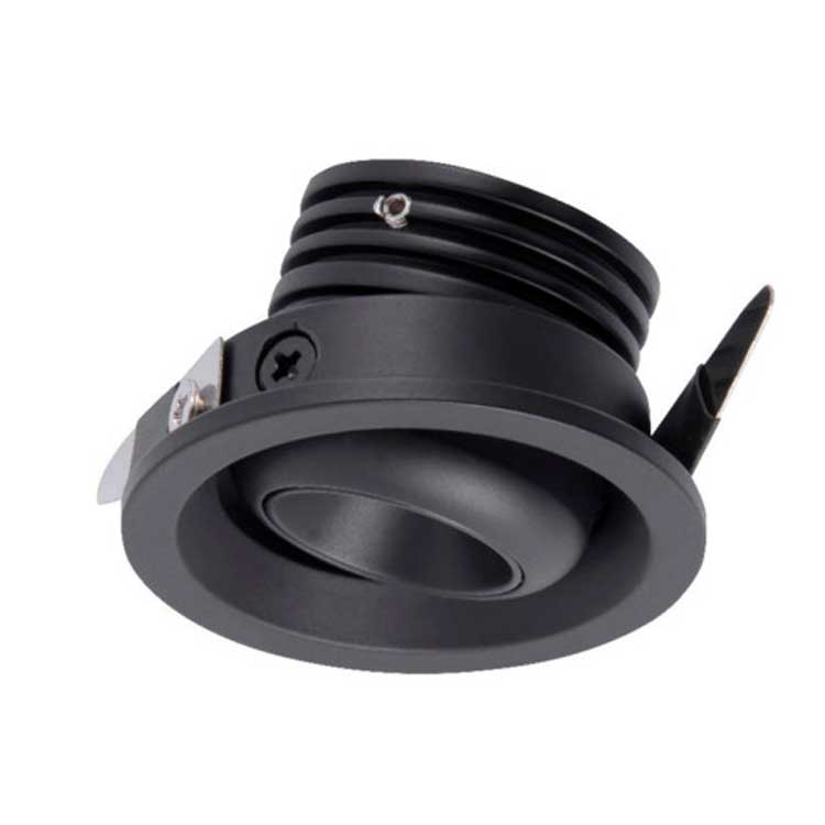 Empotrable LED 3W 3000K Neptuno Negro