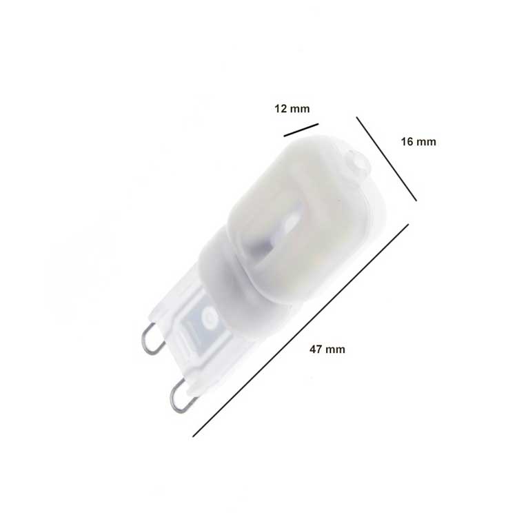 Bombilla LED G9 2.5W DIMABLE Blanco Frio 5000°K
