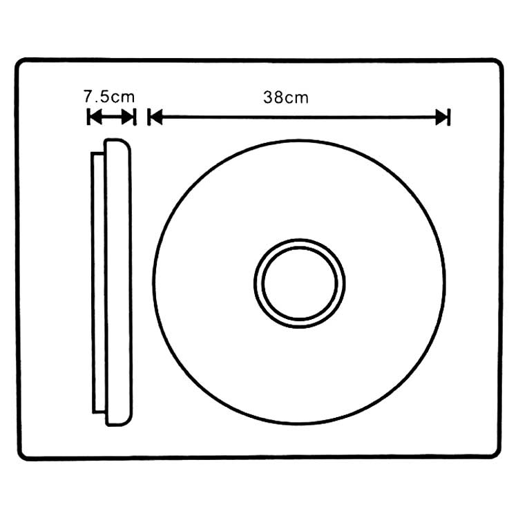Plafón Turi CCT 40W 3000K a 6000K dimable con mando