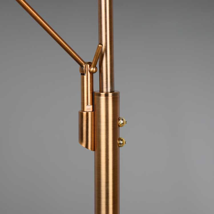 Lámpara pie FRA 35W bronce con lector 6W 3000 a 6000K 