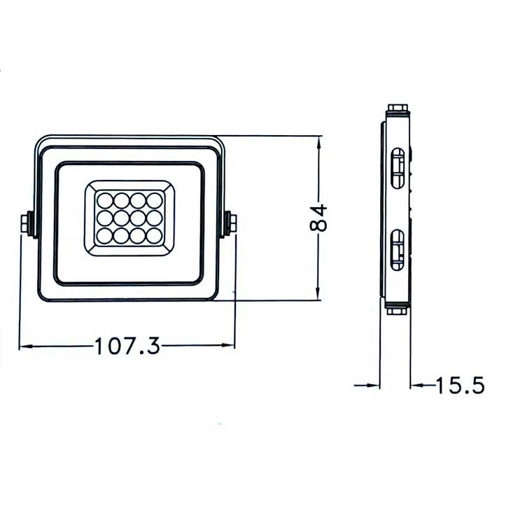 Reflector LED para exteriores 10W 3000K 220V