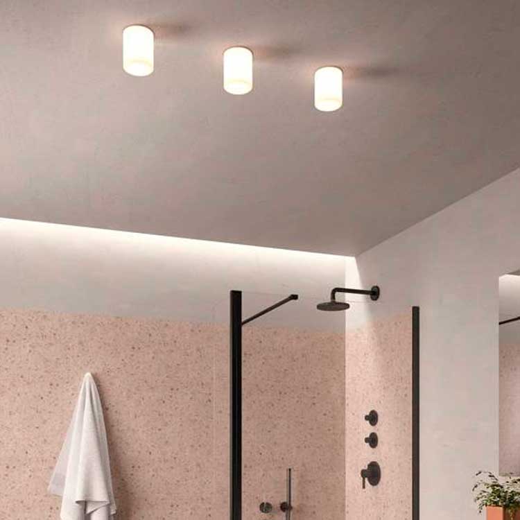 Plafón Foco de superficie GLA 9W difusor blanco satinado 4500K