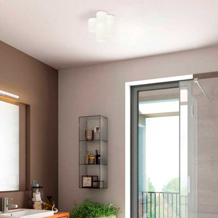Plafón Foco de superficie GLA 9W difusor blanco satinado 4500K