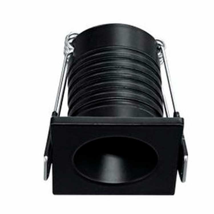 Foco Cuadrado PULSAR C NEGRO 3,5W 220-240V 30° 3.000K 180Lm