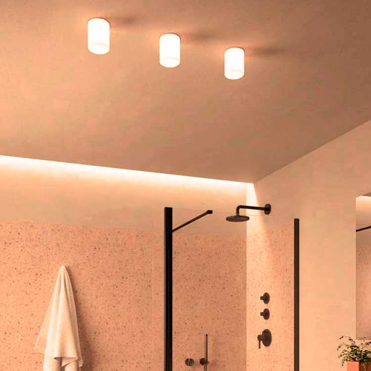Plafón Foco de superficie GLA 9W difusor blanco satinado 3000K