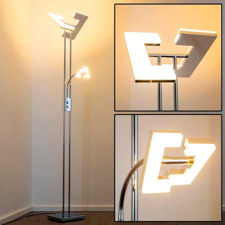 Lámpara de suelo AVIGNON con iluminación oscilante