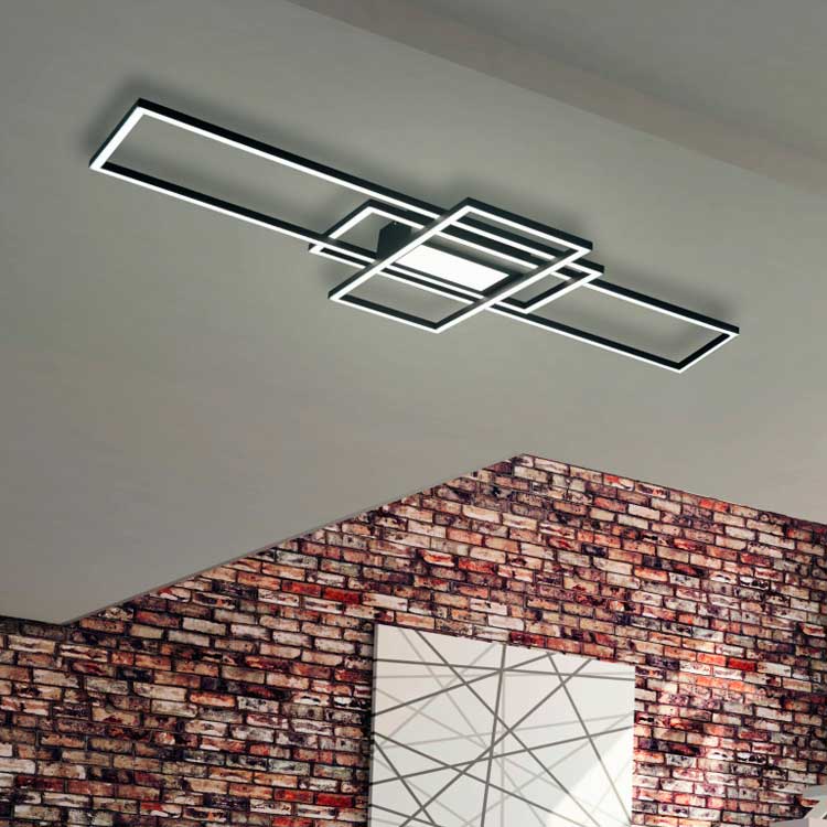 Plafón Irvine antracita SMD 60W de 3000K a 6500K