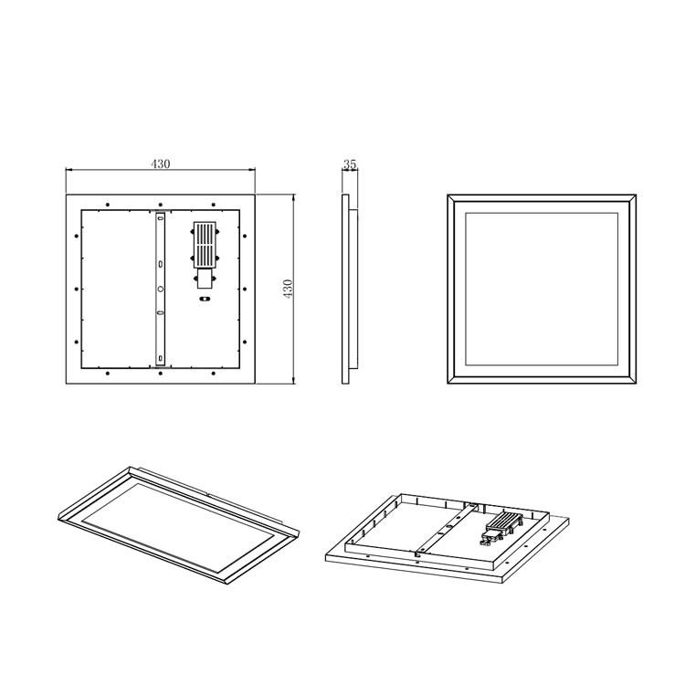 Plafón de techo Carus 20W