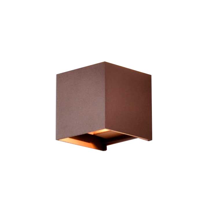 Aplique cubo Óxido 3000K 12W IP65