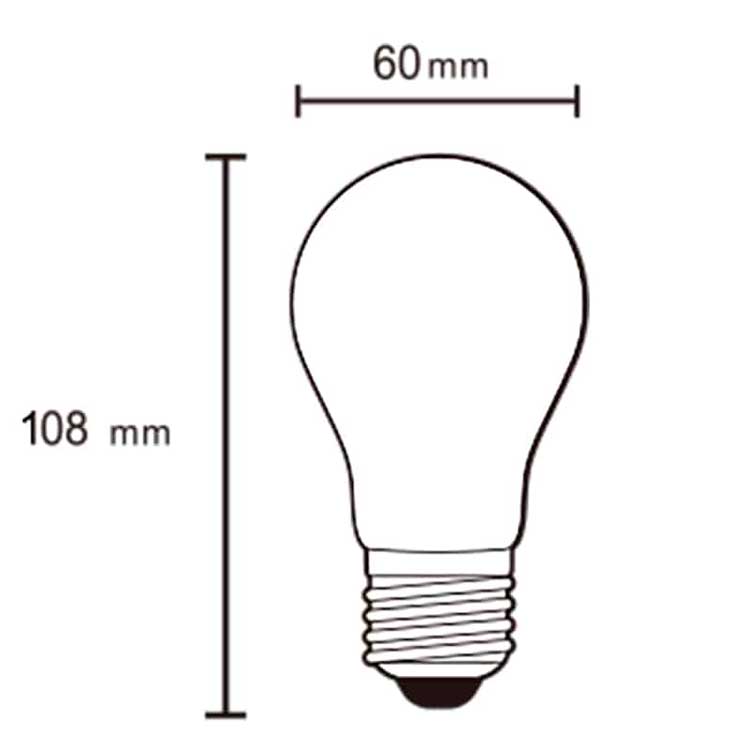 Bombilla E27 12W Regulable OPAL 3000°K 