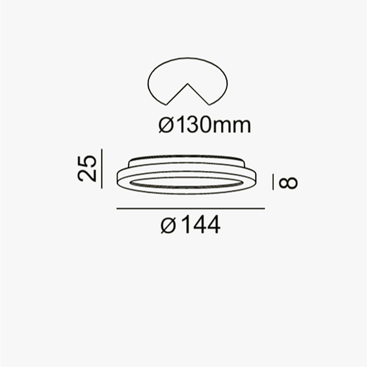 Downlight cromado 15W 4000K