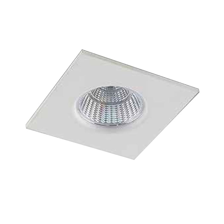 Empotrable cuadrado blanco mate 5W 60º 80x80mm 4000K