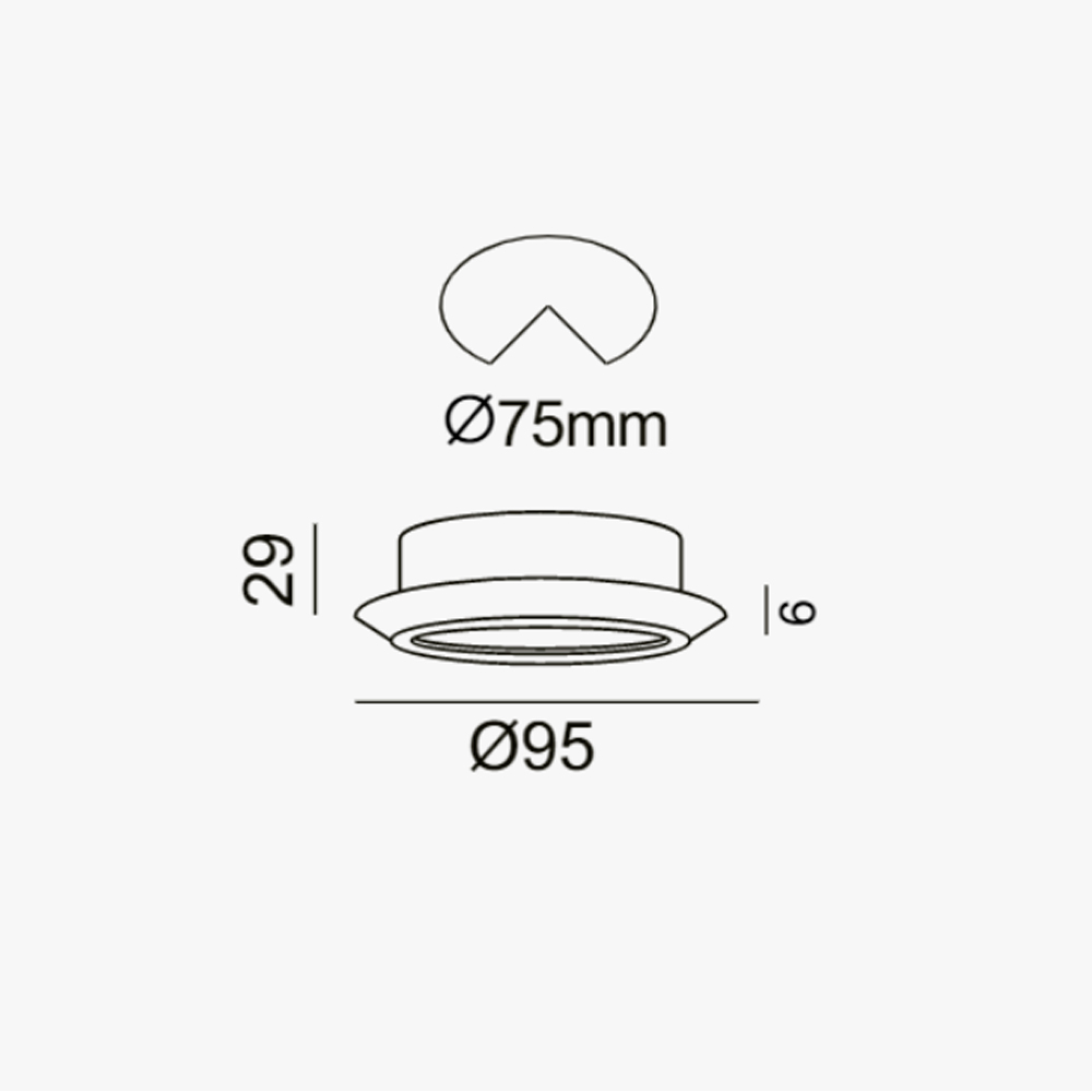Mini Downlight 7W redondo Cromado 4000K