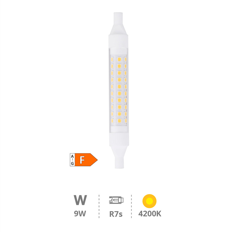 Bombilla Lineal R7s 118mm neutra 9W