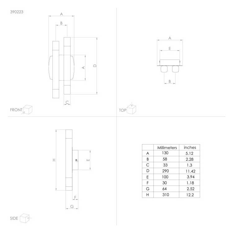 Aplique de pared o techo ESTANTERIOS LED 4x3.3W 1360lm