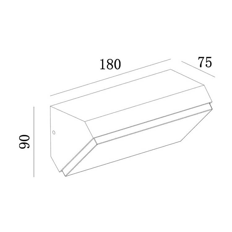 Aplique Solden Horizontal blanco 3000ºK 9W IP65