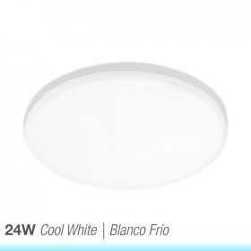 Panel LED redondo AJUSTABLE de 22cm 24W 2280lm Frío, Empotrar