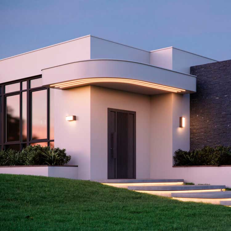 Aplique exterior 24W CCT Blis IP65 Rectangular Blanco