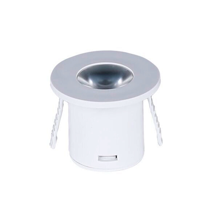 Foco empotrable mini 1W 3000K redondo blanco