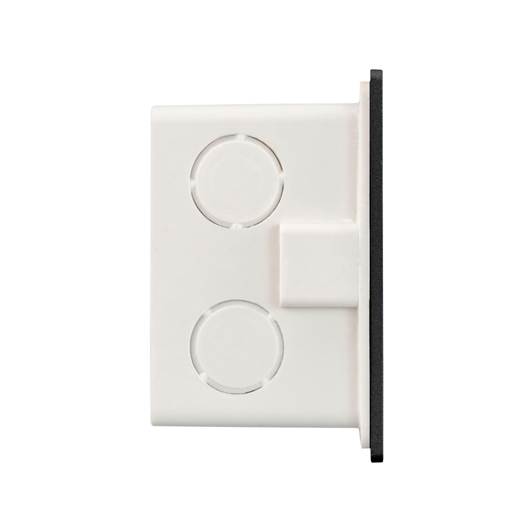 Baliza empotrable de pared 3W 3000K cuadrado negro
