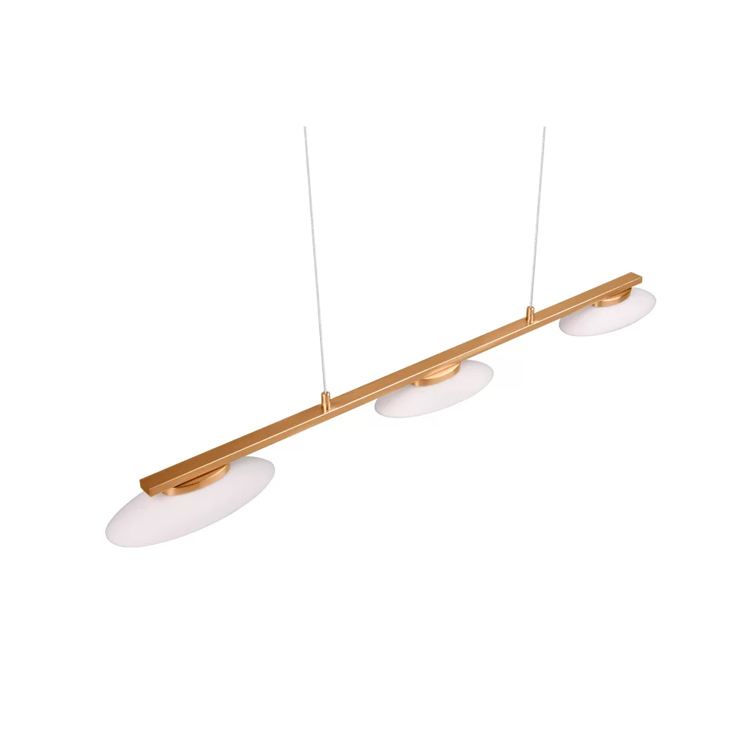Colgante dorado barra Merton 3x9W 3000K