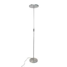 Lámpara de pie LED Dimerizable Níquel satinado Ø300x10mm 30W CCT 1800mm